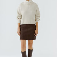 Oui Wool Skirt - Chocolate Torte