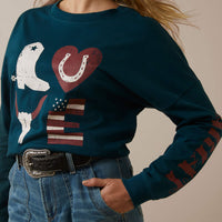 Ariat Women's LOVE Oversized Long Sleeve T-shirt