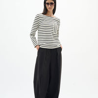In-Wear Dellaiw T-Shirt Whisper White/Black Stripe