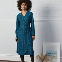 Nomads Spot Print Wrap Dress