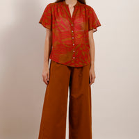 Mat De Misaine Printed Cotton Short Sleeve Shirt