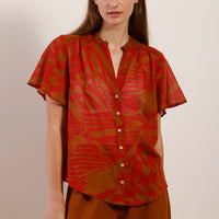 Mat De Misaine Printed Cotton Short Sleeve Shirt