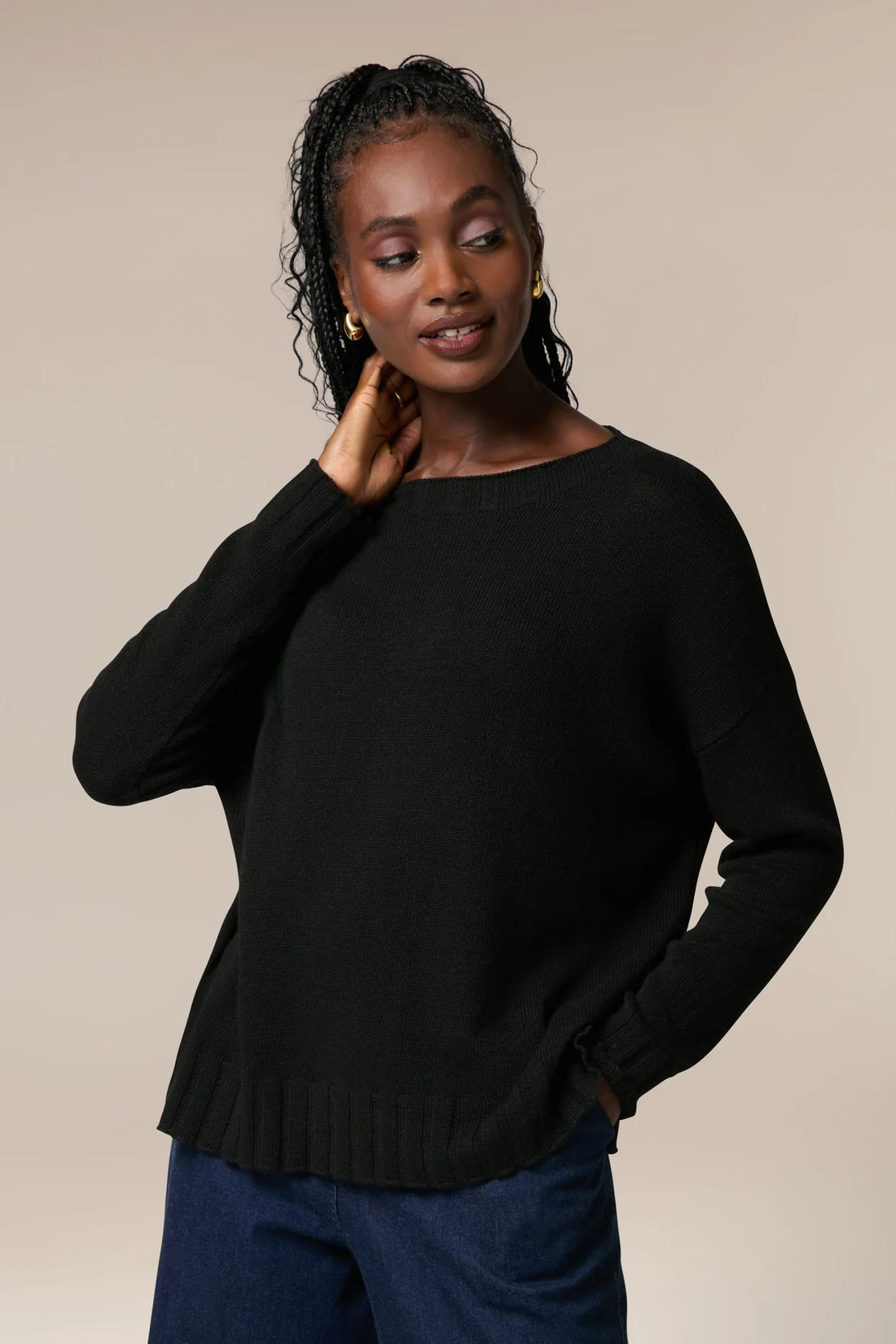 Sahara Cashmere Merino Crop Ladies Jumper