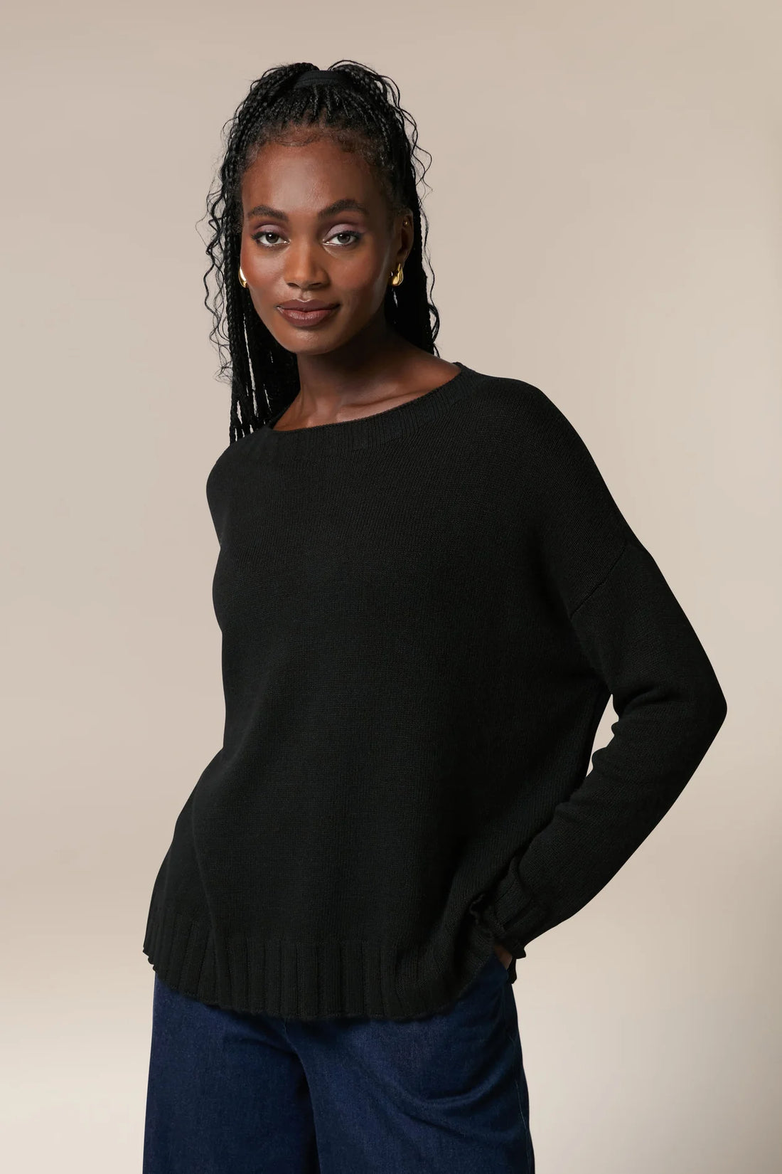 Sahara Cashmere Merino Crop Ladies Jumper
