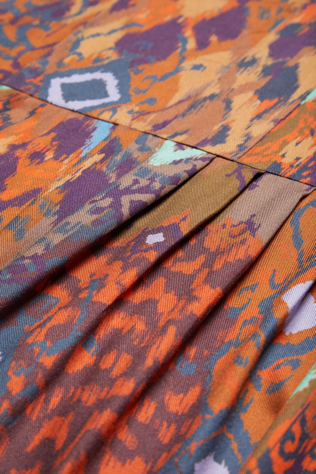 Sahara Ikat Print Twill Dress