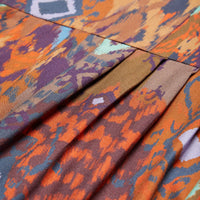 Sahara Ikat Print Twill Dress