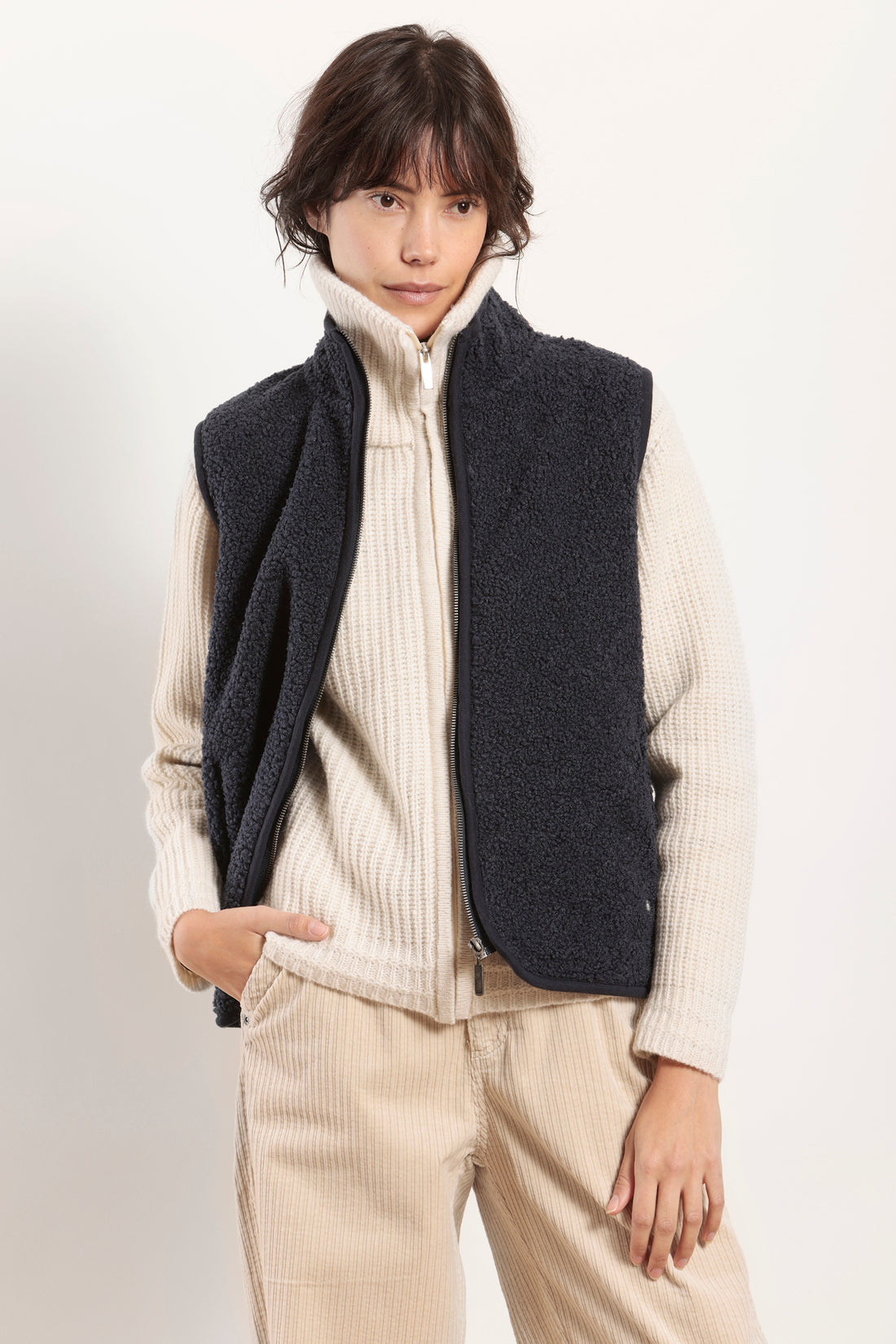 Mat de Misaine Gruissain Sherpa Vest Navy