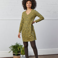 Nomads V Neck Cotton Jersey Tunic Dress