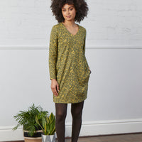 Nomads V Neck Cotton Jersey Tunic Dress