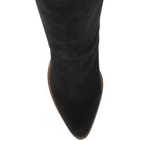 Ravel Black Suede Lumsden Heeled Knee High Boots