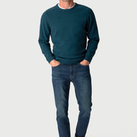 Brook Taverner Charlbury Lambswool 7 Gauge Crew Neck Jumper