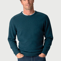 Brook Taverner Charlbury Lambswool 7 Gauge Crew Neck Jumper