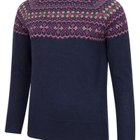 Hoggs Ladies Jura Fair Isle Crew Neck