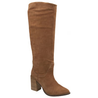 Ravel Tan Suede Lumsden Heeled Knee High Boots