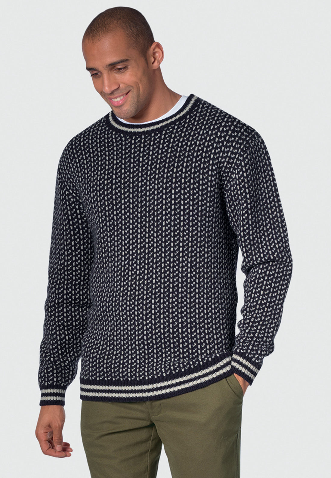 Brook Taverner Tolstoy Nordic Crew Neck Jumper