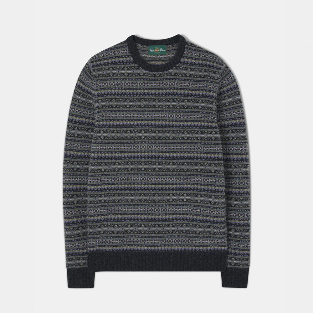 Alan Paine Towthorpe Fairisle Crew Neck