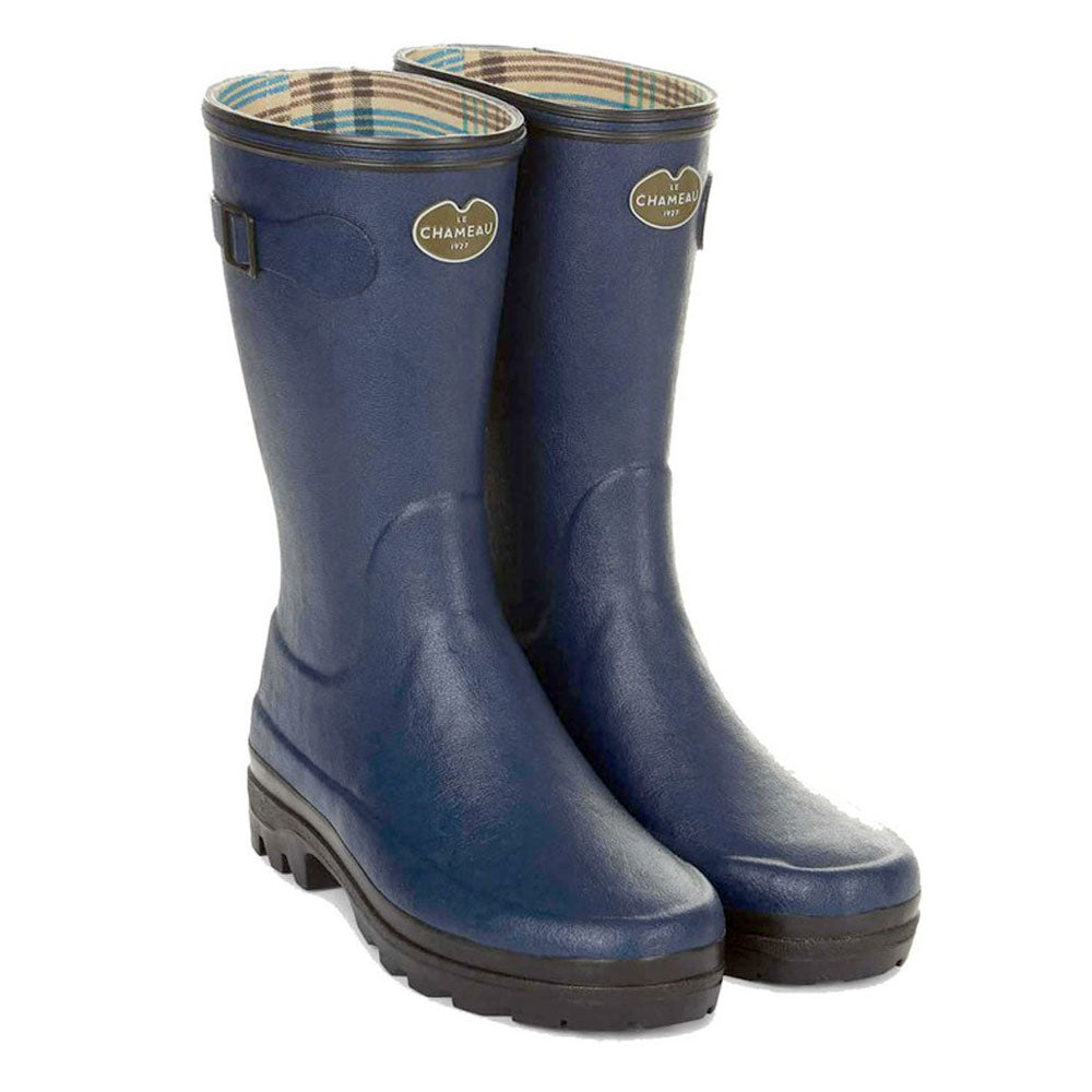 Le Chameau Giverny Bottillon Jersey Lined Mid-Height Wellington Boots