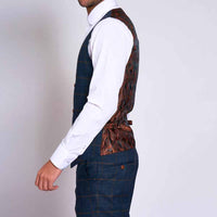 Marc Darcy Jenson Marine Navy Waistcoat