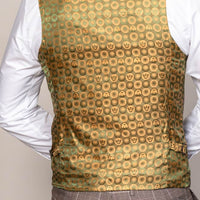 Marc Darcy Slim Fit Ray Tan Waistcoat