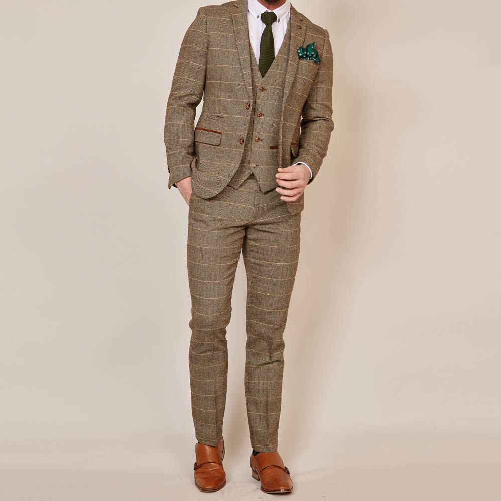 Marc Darcy Ted Tan Tweed Jacket v3