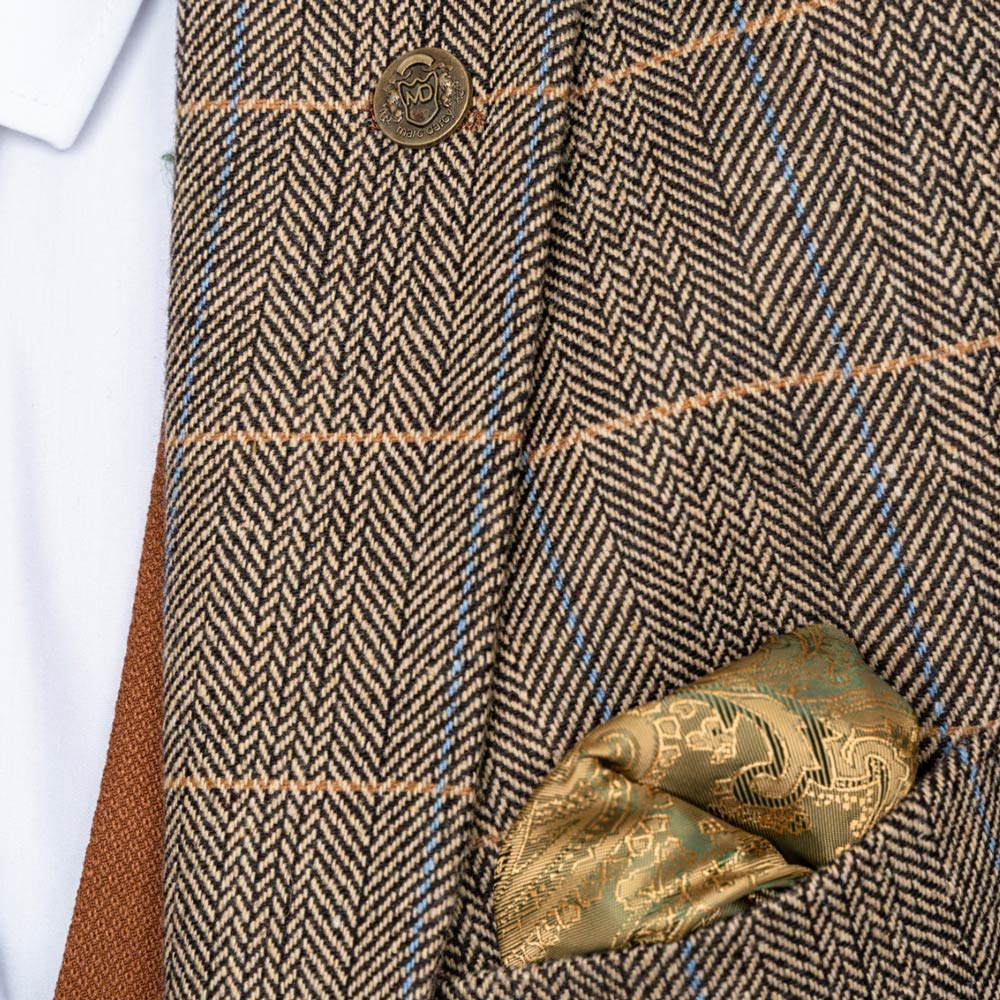 Marc Darcy Ted Tan Tweed Jacket v2