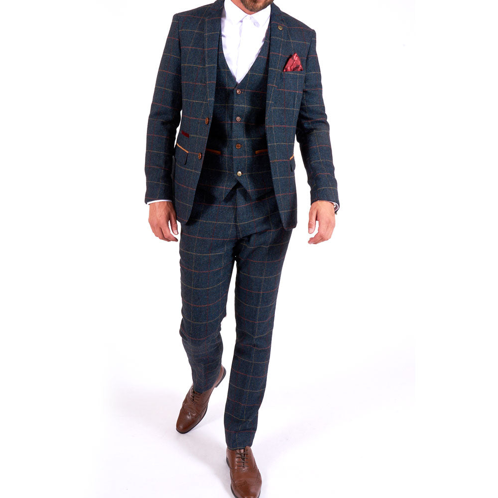 Marc Darcy Eton Tweed Check Blazer