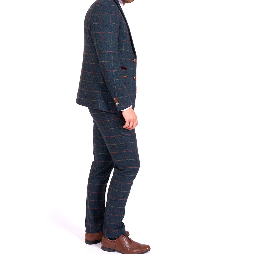 Marc Darcy Eton Tweed Check Blazer