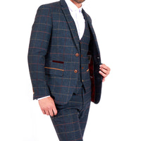 Marc Darcy Eton Tweed Check Blazer