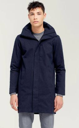 BRGN Sludd Coat in Dark Navy