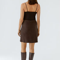 Oui Wool Skirt - Chocolate Torte