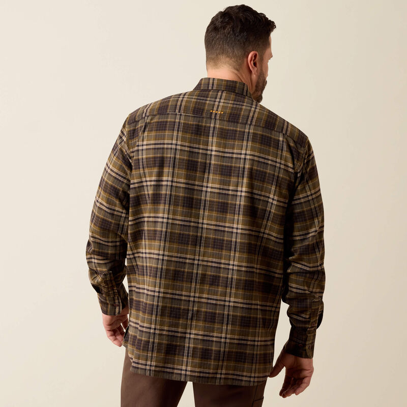 Ariat Mens Rebar Flannel DuraStretch Work Shirt