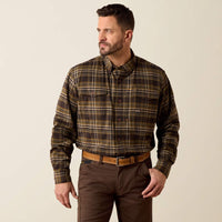 Ariat Mens Rebar Flannel DuraStretch Work Shirt
