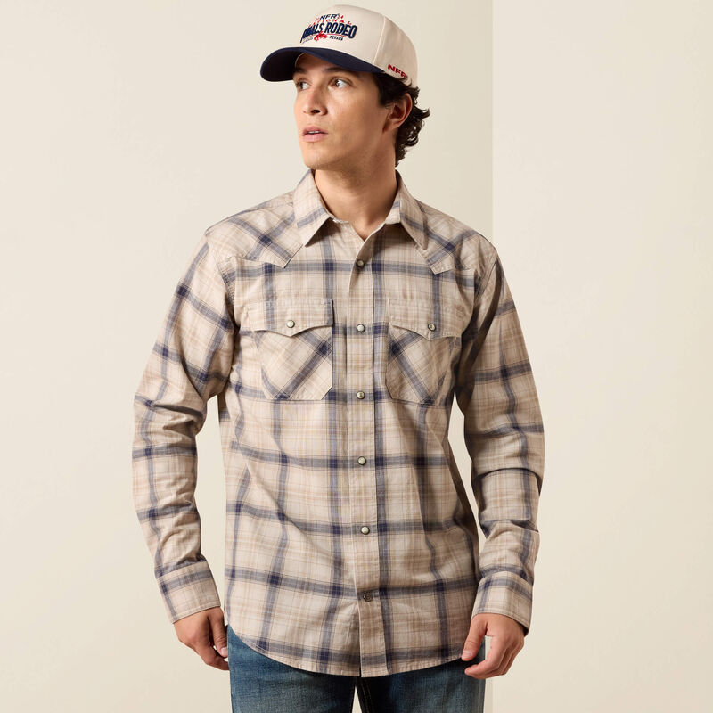 Ariat Mens Retro Hudde Fitted Snap Shirt