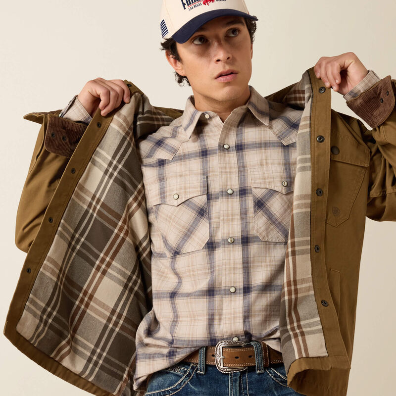 Ariat Mens Retro Canvas Shirt Jacket