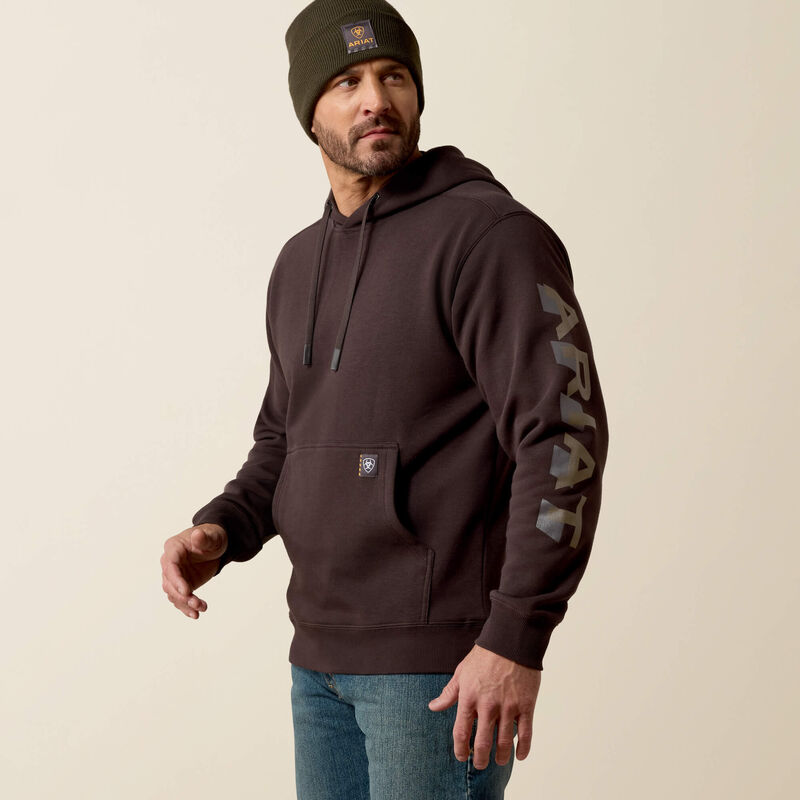 Ariat Mens Rebar Logo Hoodie