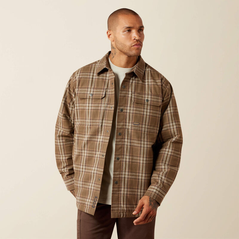 Ariat Mens Rebar Flannel Insulated Shirt Jacket