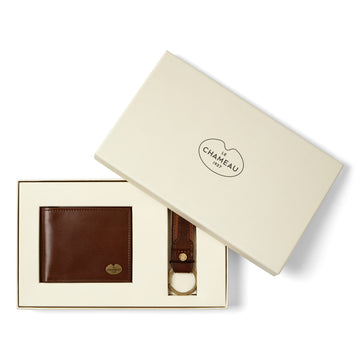 Le Chameau Key Ring and Bifold Wallet Gift Set