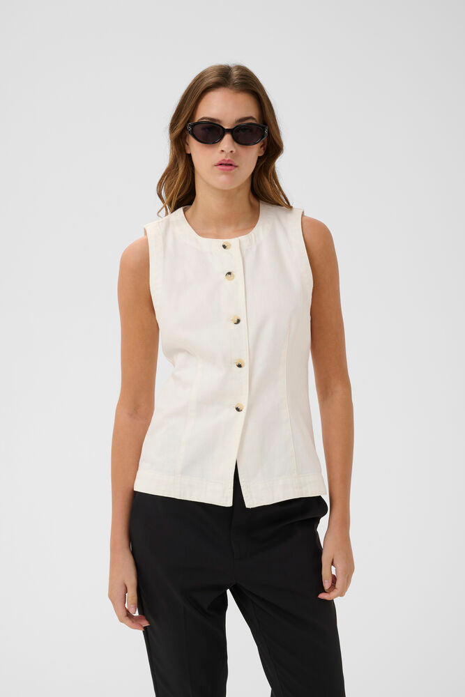 In-Wear ELLYIW Denim Waistcoat Blouse