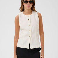 In-Wear ELLYIW Denim Waistcoat Blouse