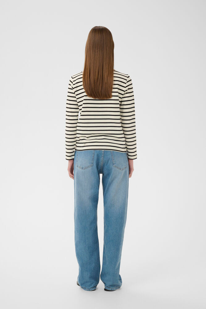 In-Wear Dellaiw T-Shirt Whisper White/Black Stripe