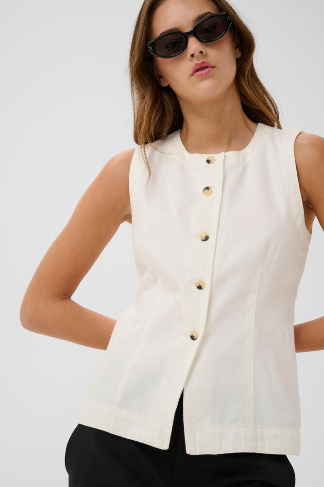 In-Wear ELLYIW Denim Waistcoat Blouse