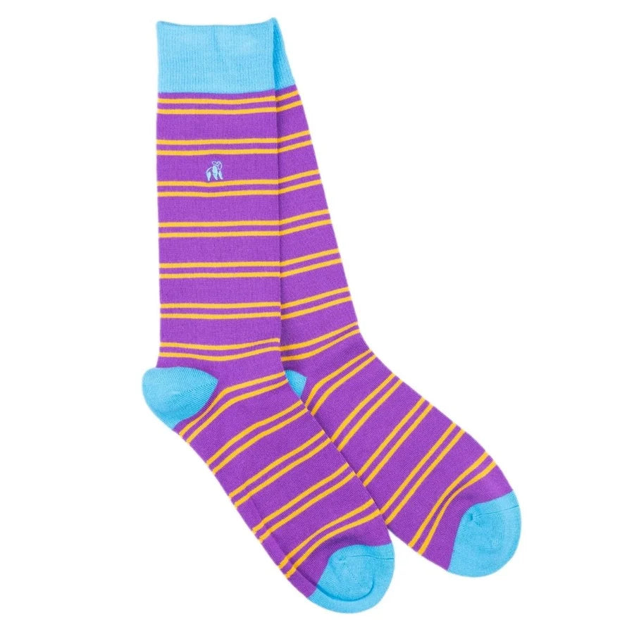 Swole Panda Striped Socks