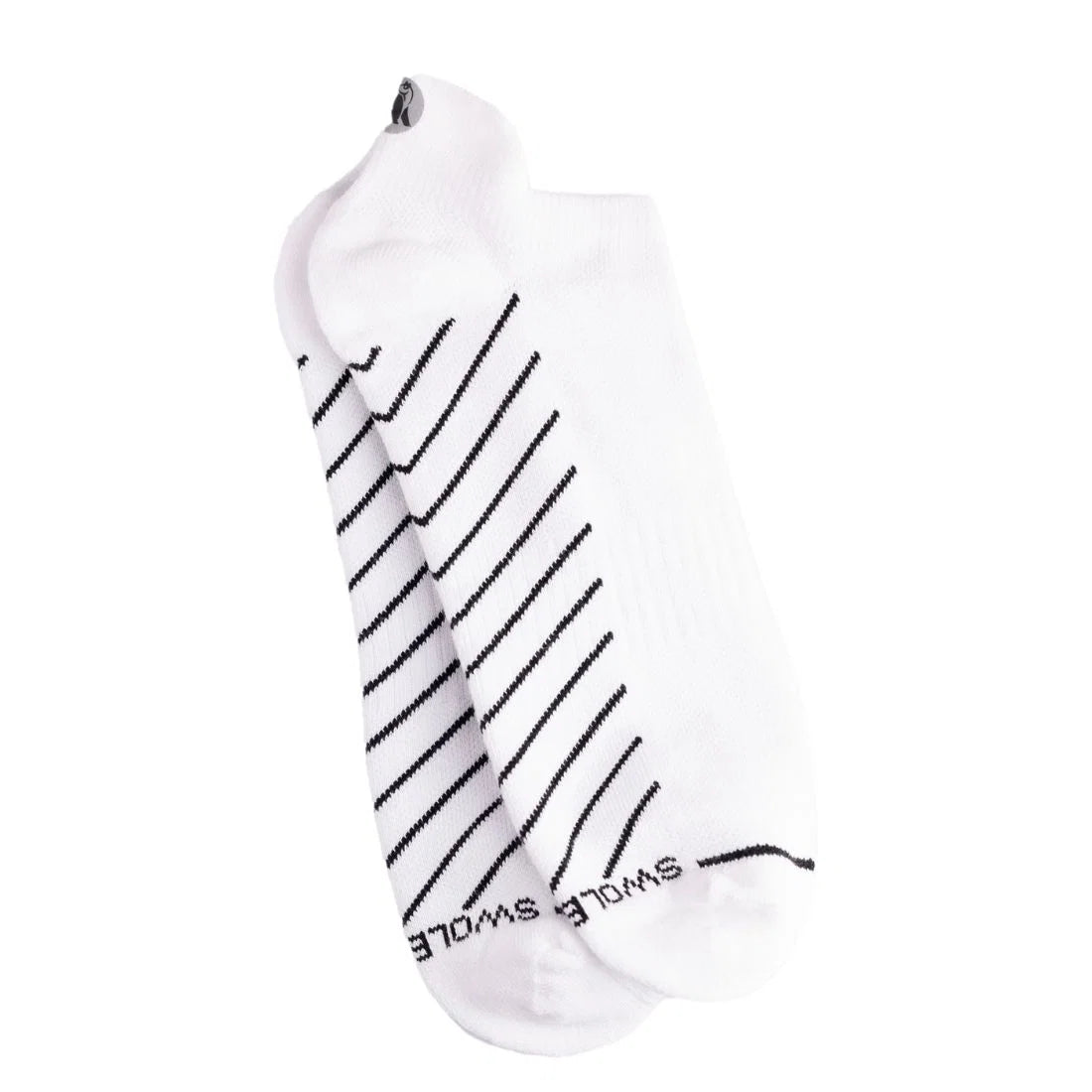 Swole Panda White Performance Trainer Sock