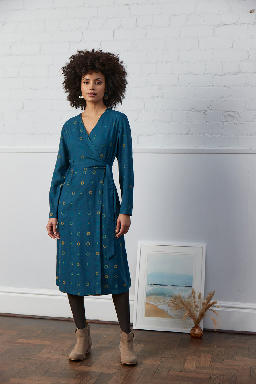 Nomads Spot Print Wrap Dress