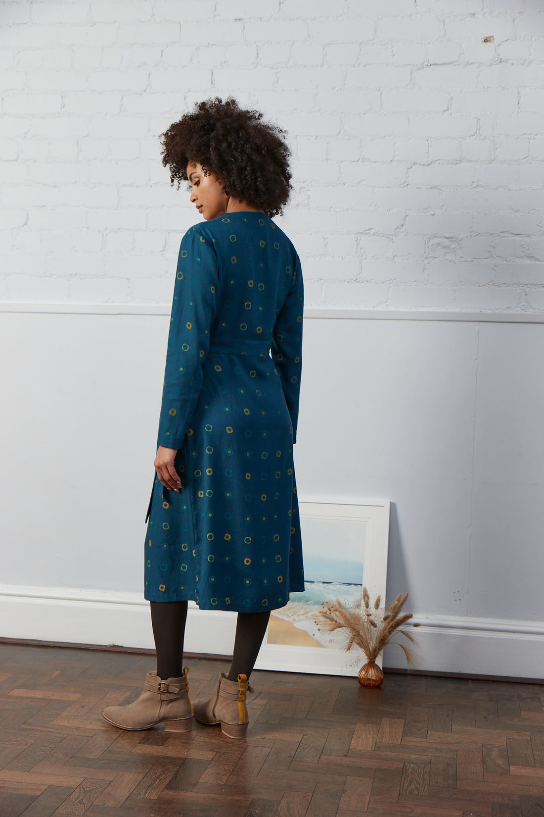 Nomads Spot Print Wrap Dress