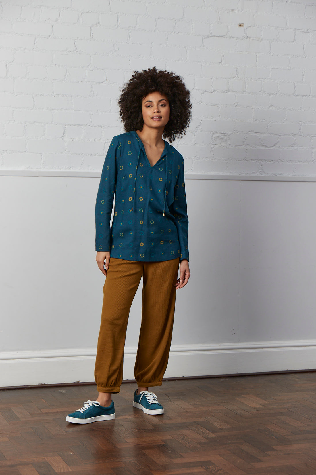 Nomads Tencel Spot Print Top