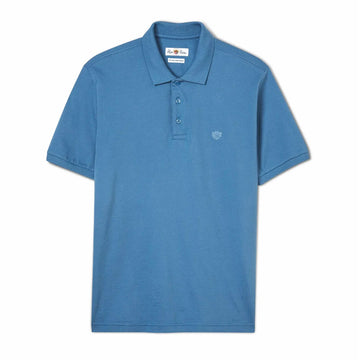 Alan Paine Fritton SS Polo T-Shirt Mid Blue