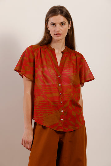 Mat De Misaine Printed Cotton Short Sleeve Shirt