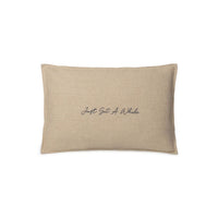 Chalk Just Sit A While Ramie Cotton Cushion