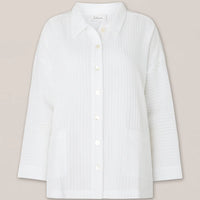 Sahara Cotton Pintuck Boxy Shirt -30% at Checkout